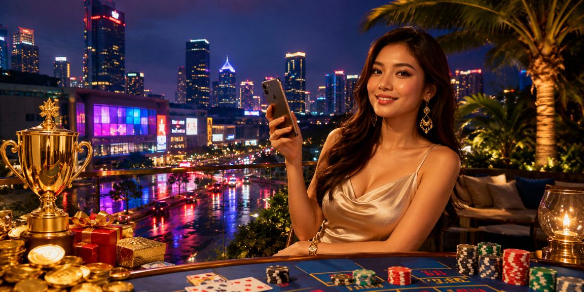 Baccarat dengan peniaga langsung distream